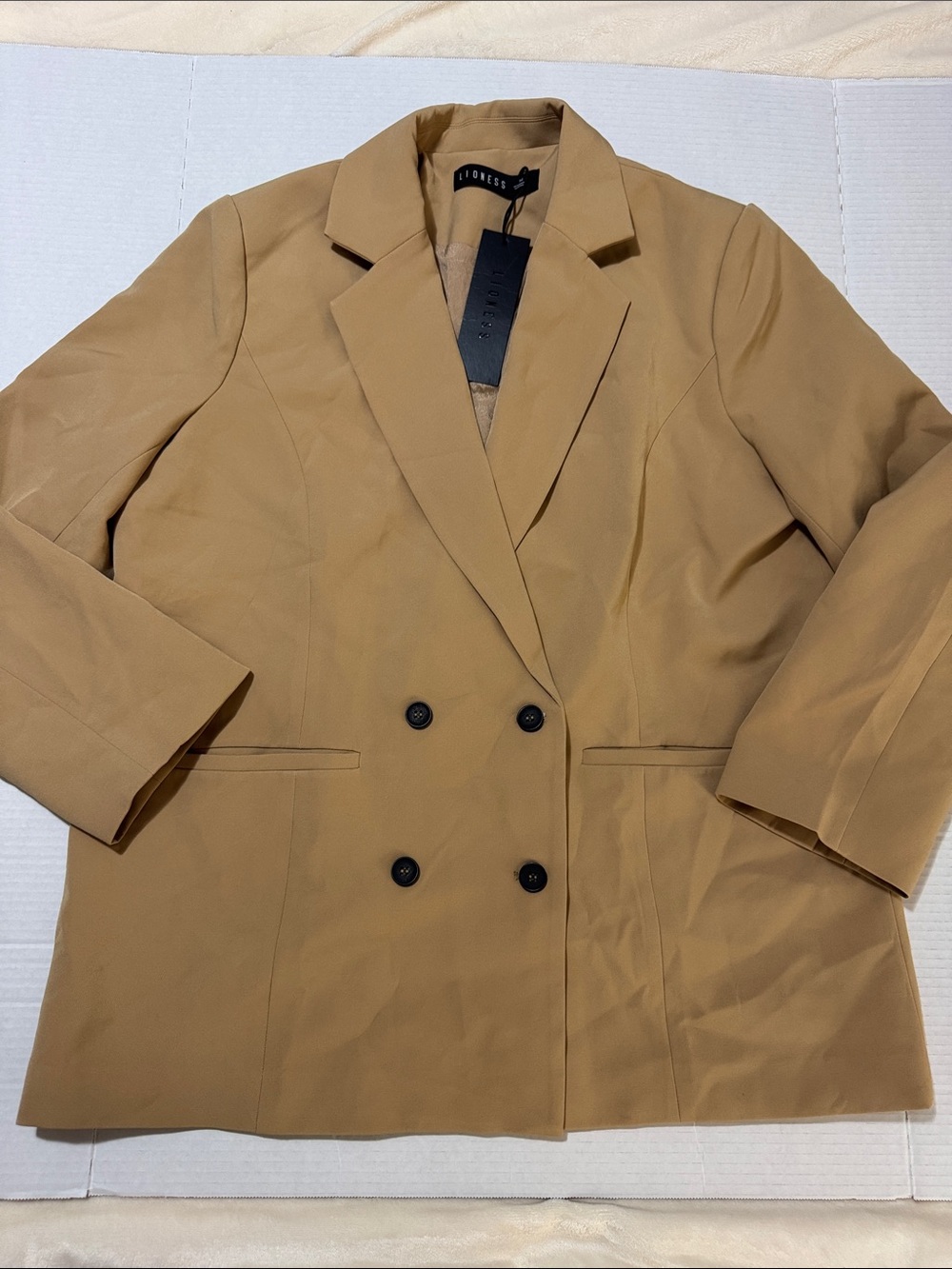 NWT Lioness Double-Breasted Mocha Wyoming Blazer 148